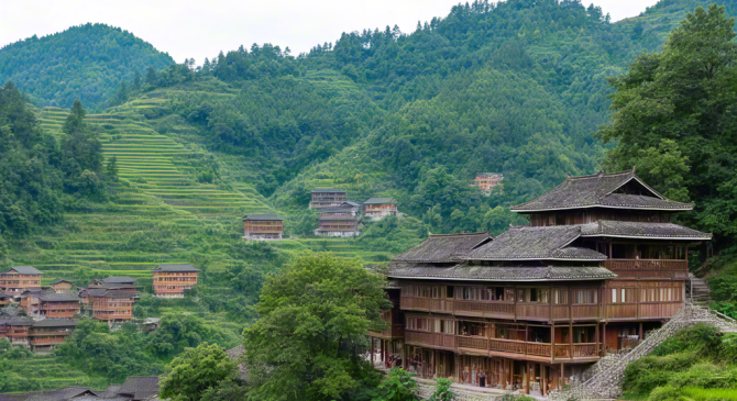 民族的生态建筑之苗族吊脚楼