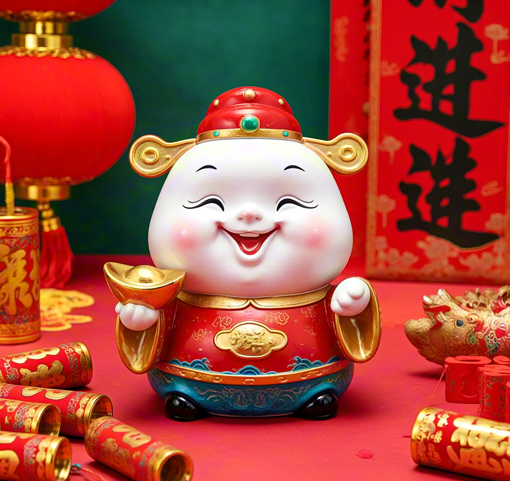 中国民俗专门旺财吉祥物